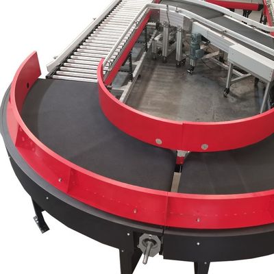 качество  Logistics Curve Belt Conveyor Logistics Curved Conveyor Belts For Material Distribution And Sorting завод